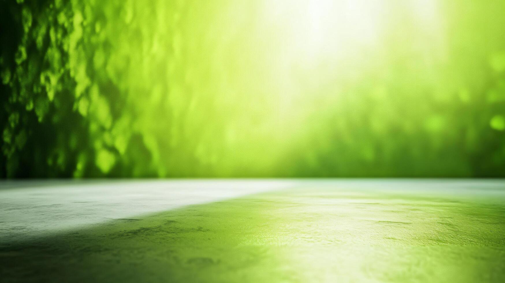 A green background with a white line backdrop photo