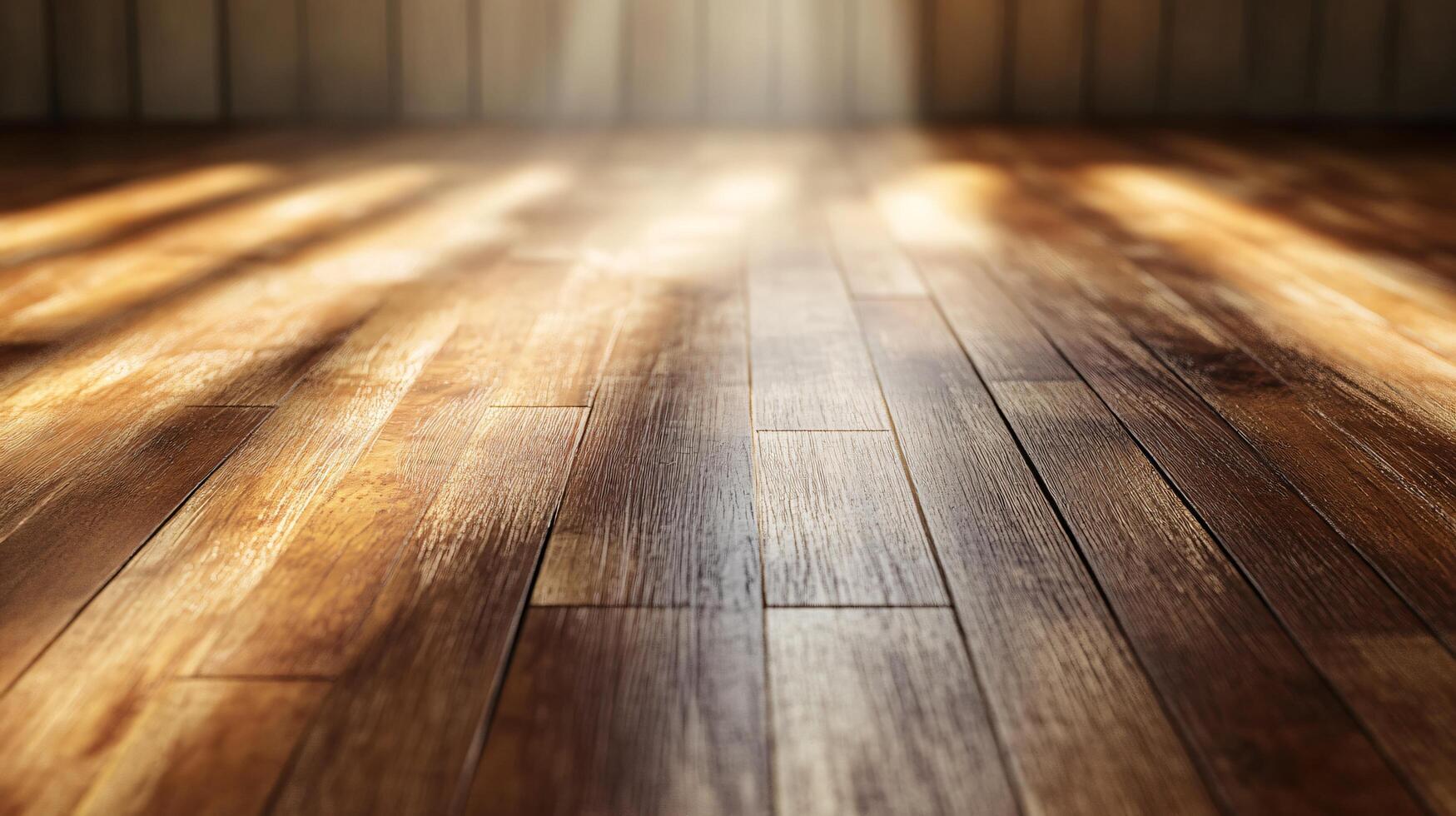 A wooden floor with a sunbeam shining on it backdrop photo