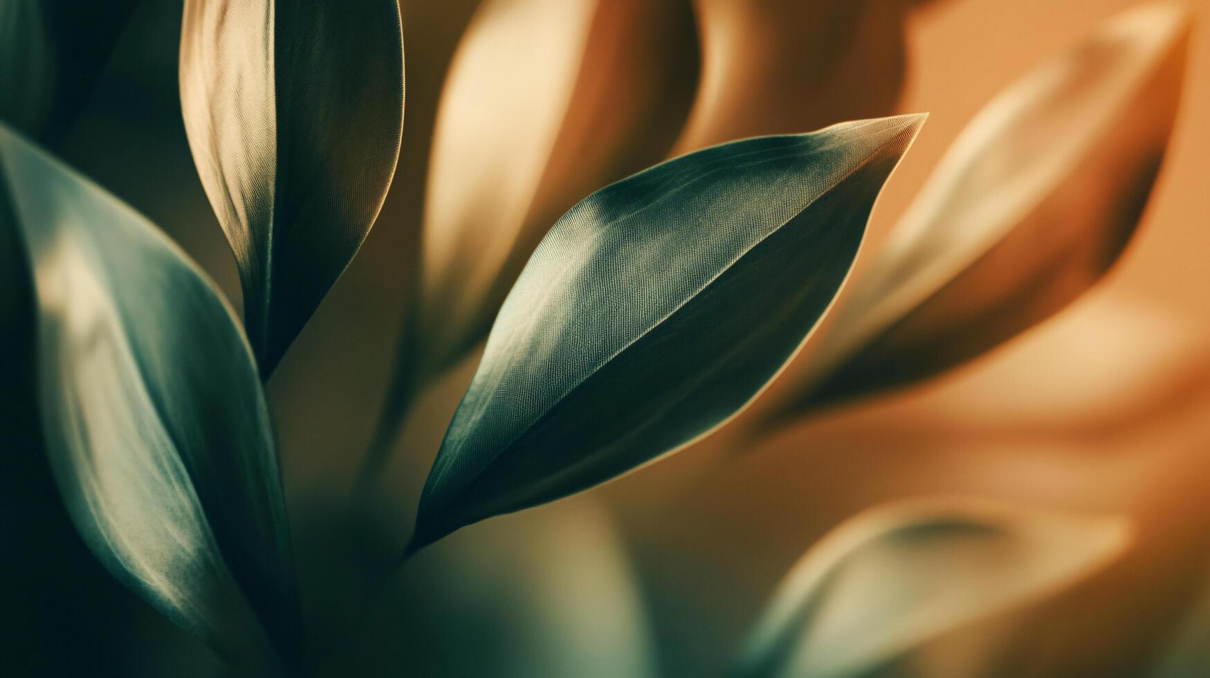 A close up of a leaf with a brownish tint photo