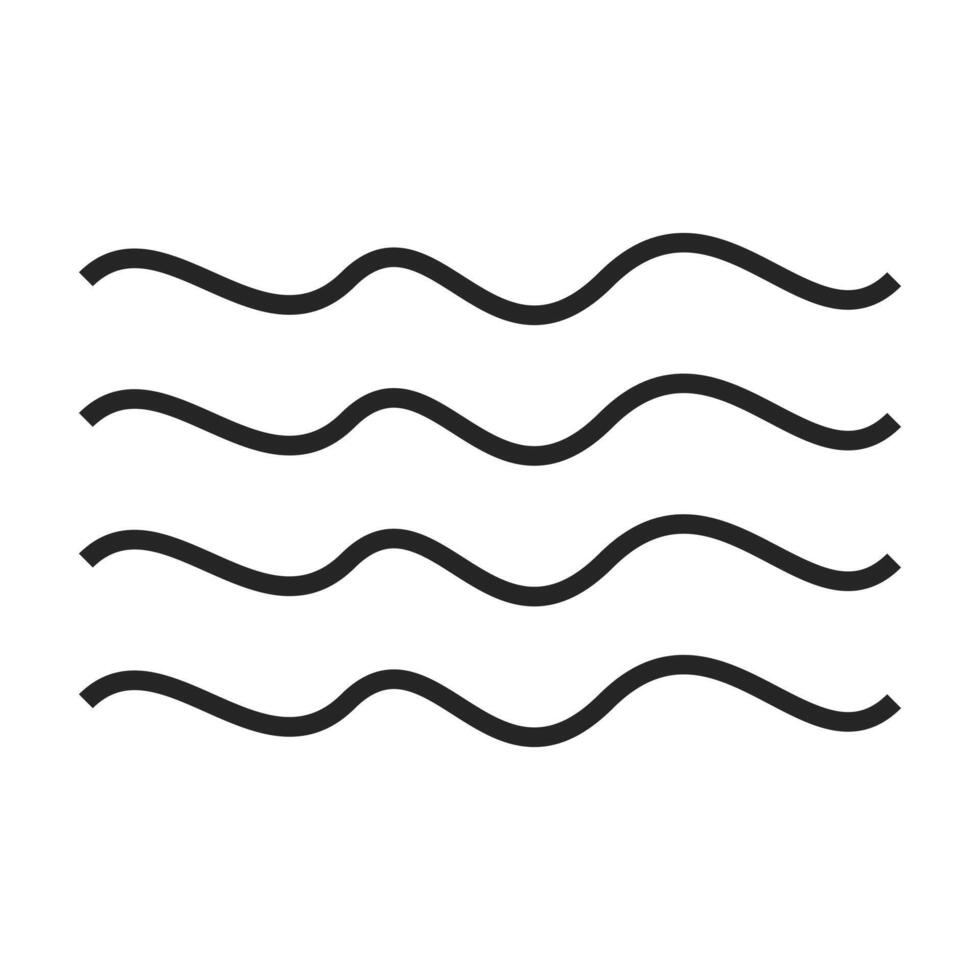 Wave Icon Simple Wave Symbol vector