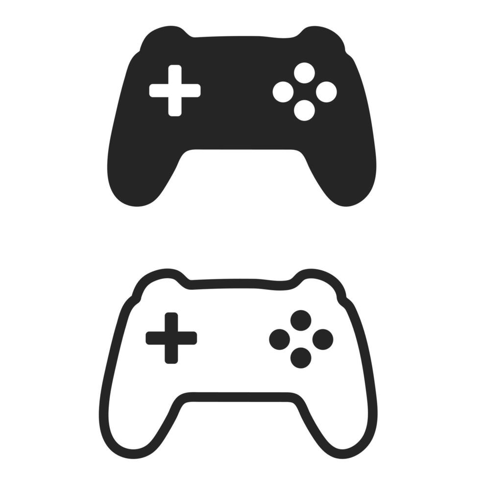 Game Controller Icon Modern Gaming Symbol vector