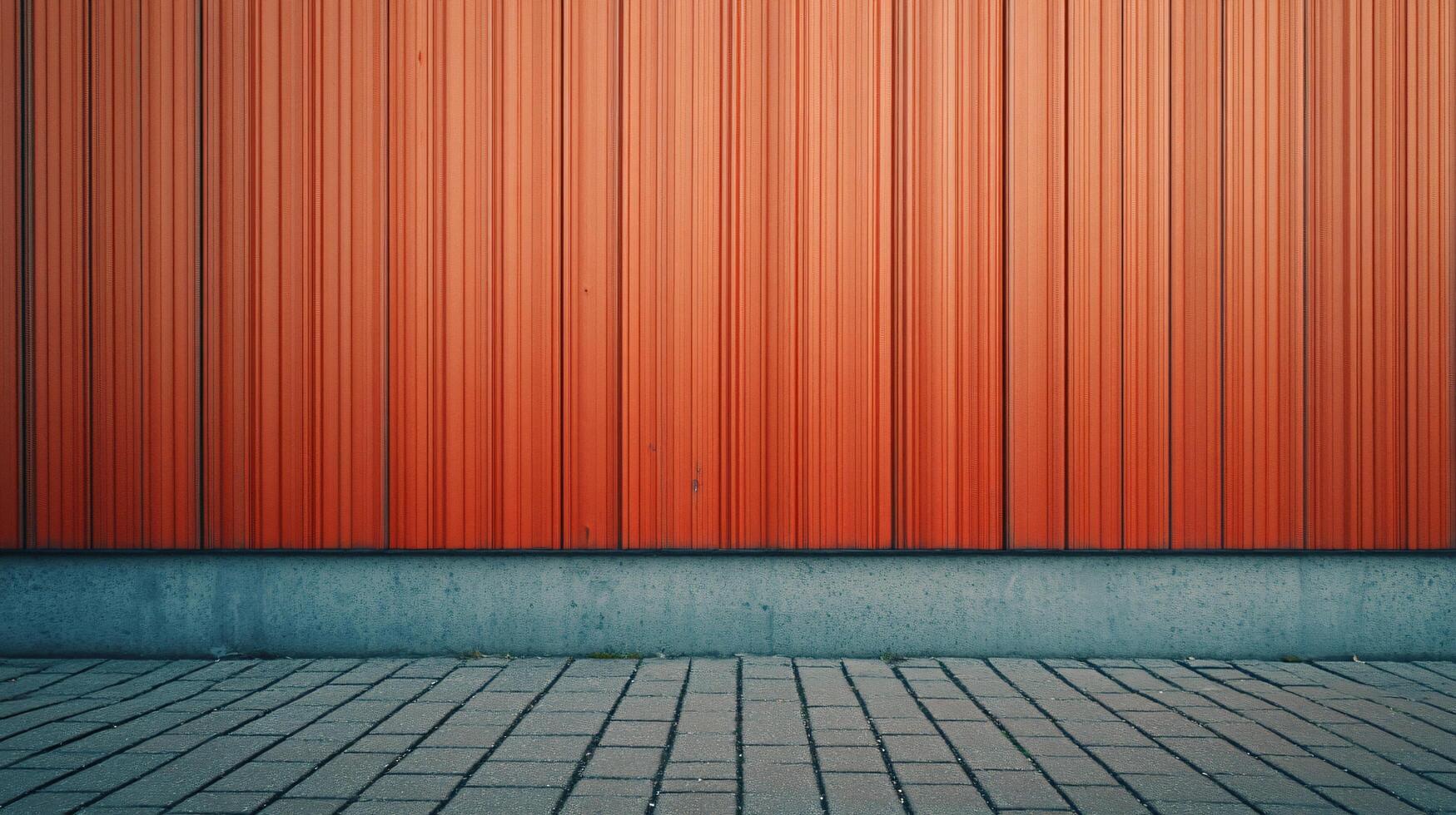 A red wall with a gray border photo