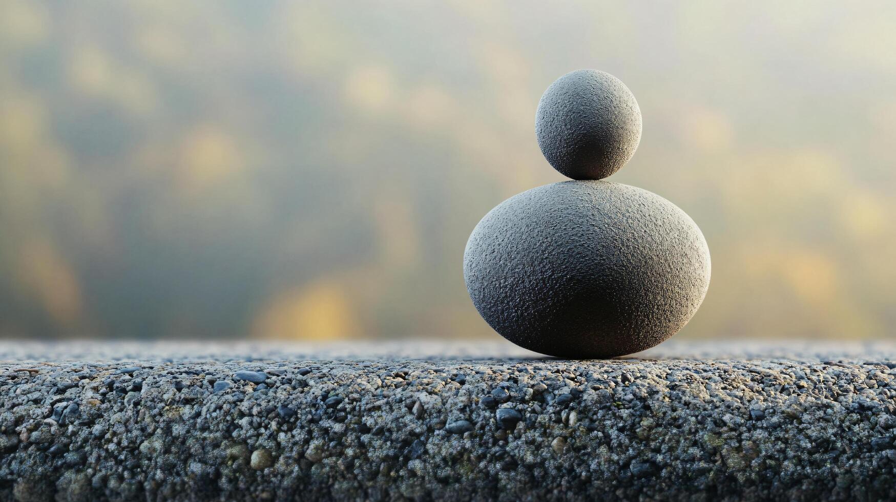 A small rock is sitting on a ledge photo