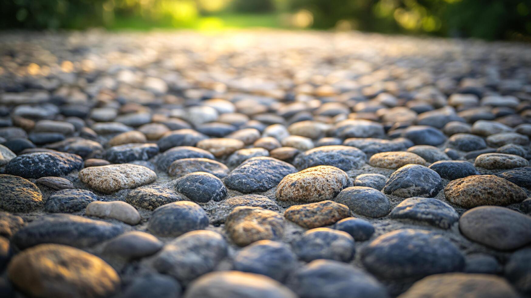 A close up of a rocky path with a lot of rocks photo