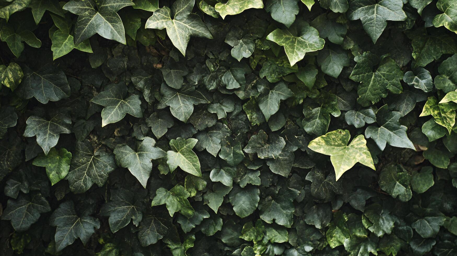 A green ivy plant with leaves that are pointed and curled photo