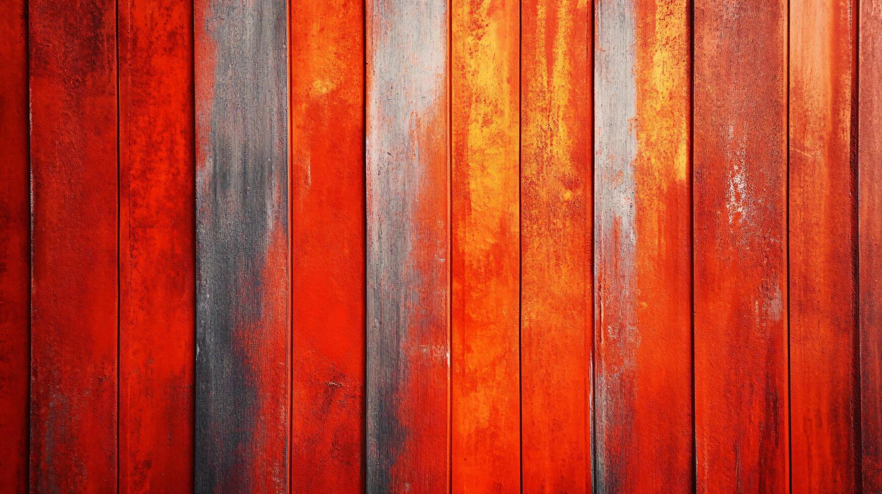 A red wooden board with white stripes photo