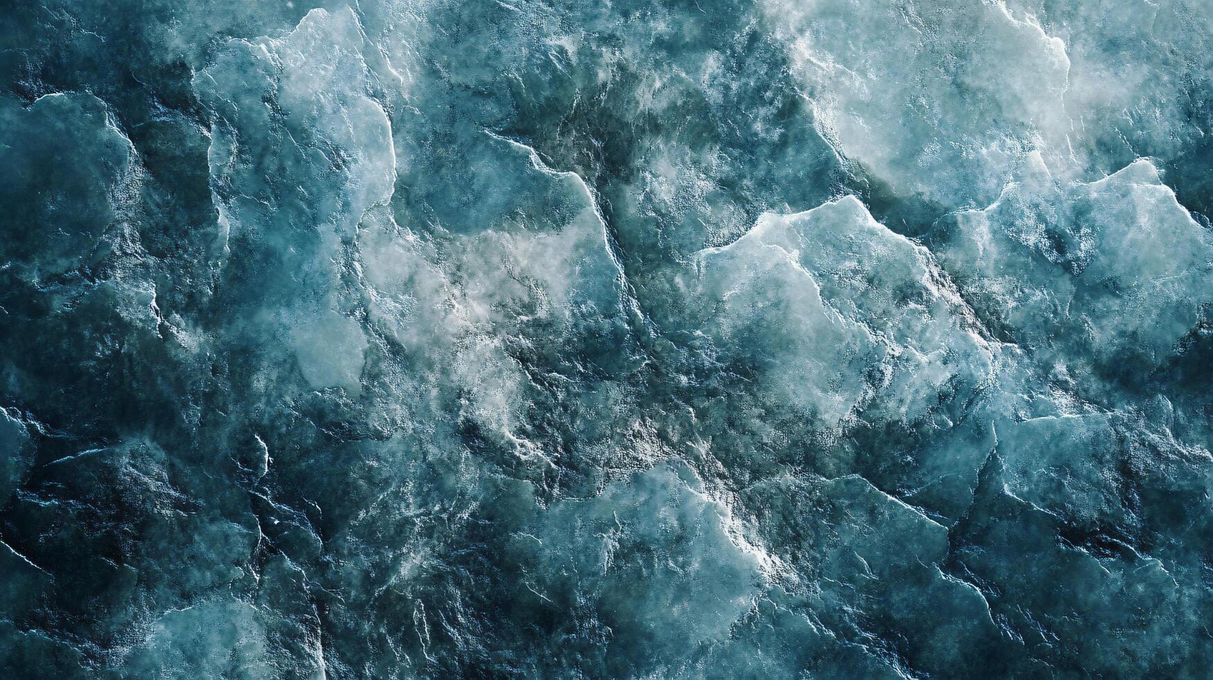 The image is of a body of water with a blue and white color scheme photo
