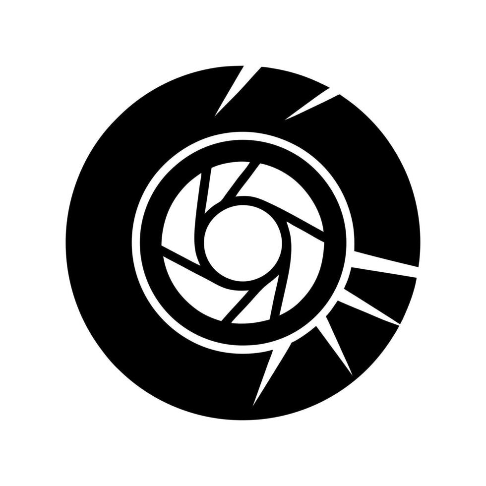 graphic of a sturdy tire silhouette vector