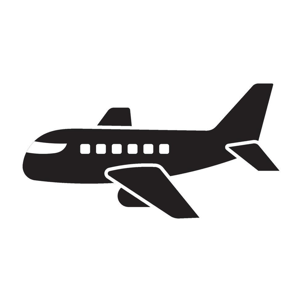 Plane icon logo design isolated illustration vector