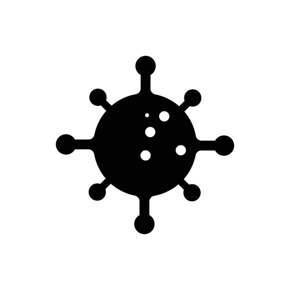 Virus icon logo design template isolated illustration vector