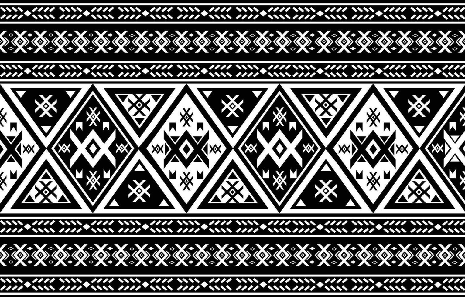black and white native american pattern vector