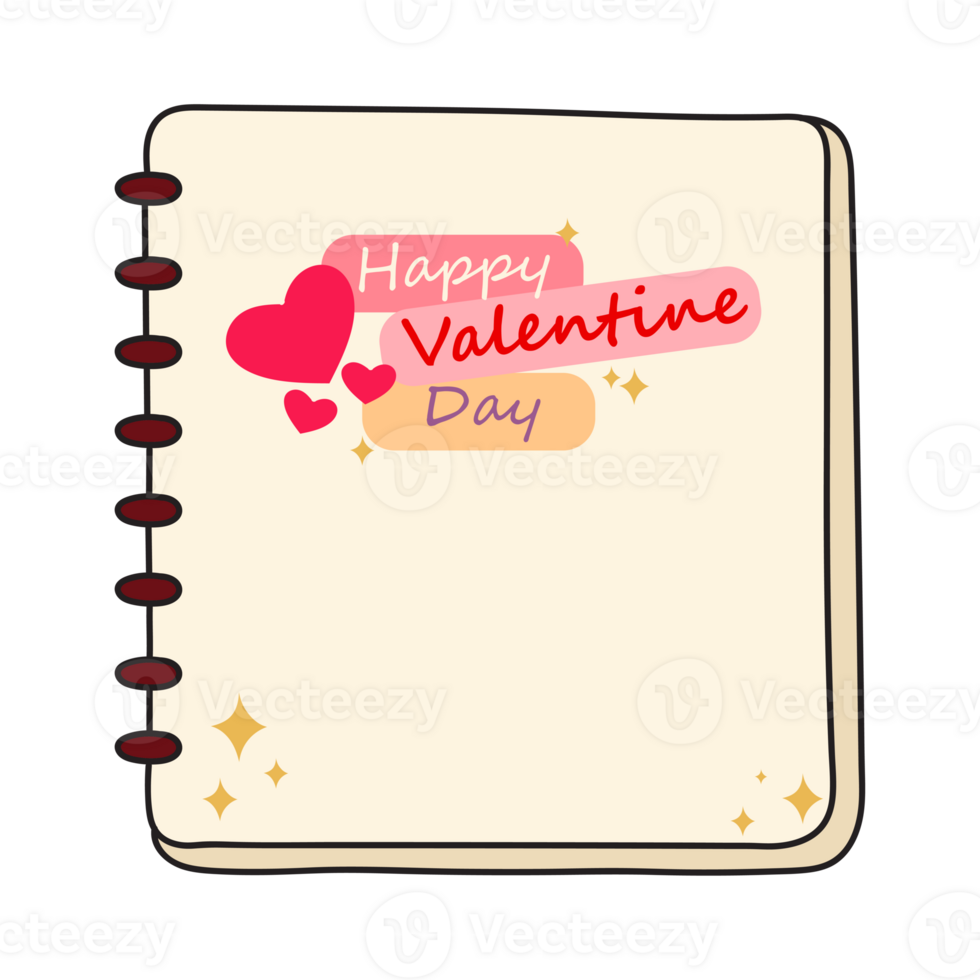 book illustration for Valentine's moment png