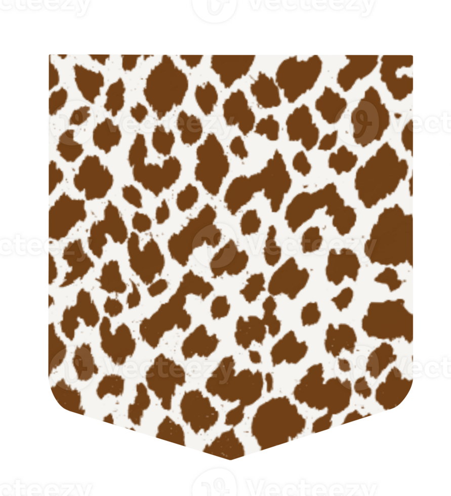Brown white leopard pattern png