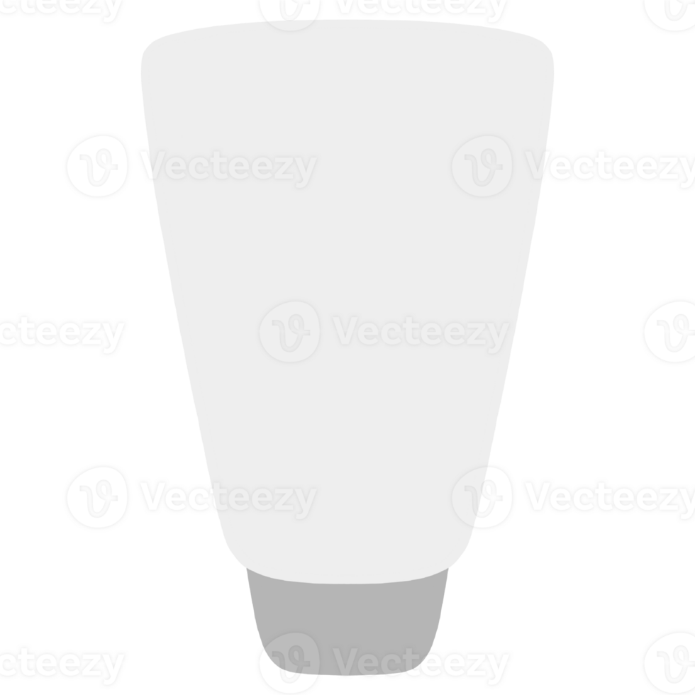 Cream lotion tube on clear background png