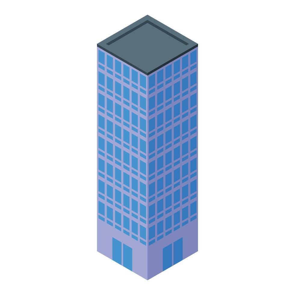 Isometric building icon illustration vector