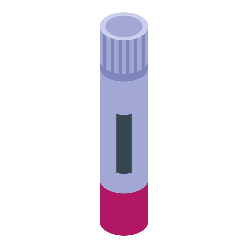A tube with a red cap on it vector