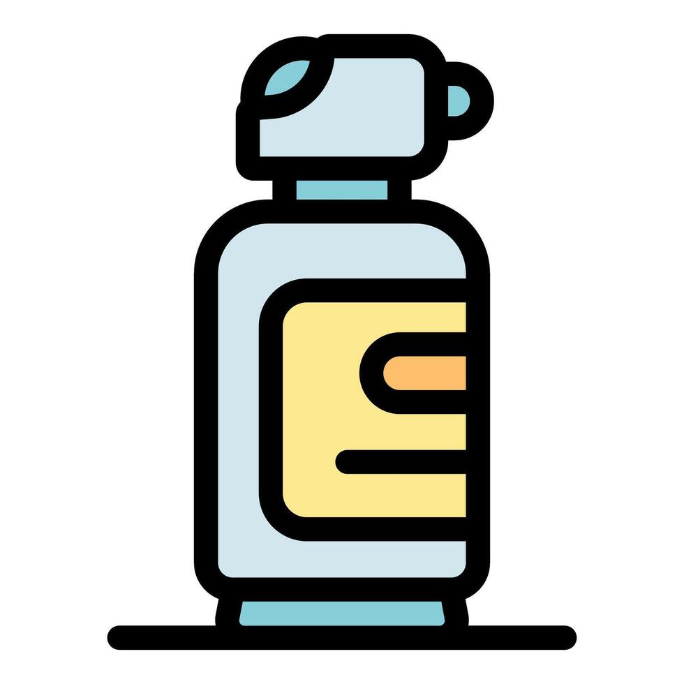 A bottle of hand sanitizer on a white background vector