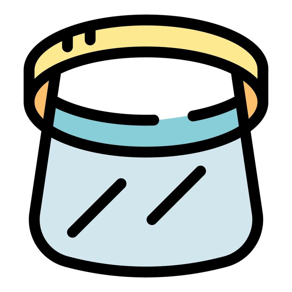 A jar with a lid on it vector