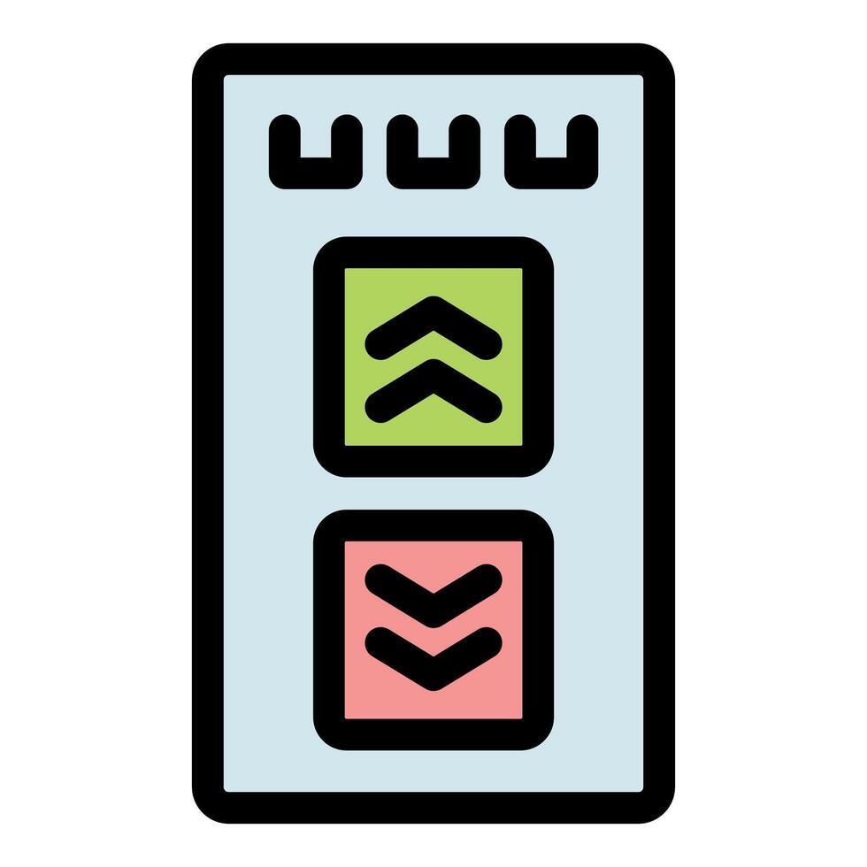 A checkbox icon with two arrows vector