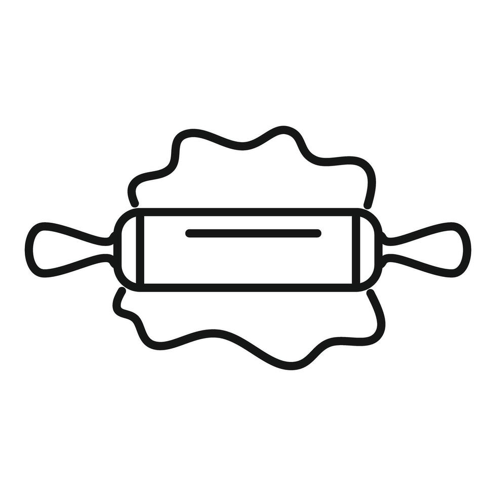 A rolling pin icon on a white background vector