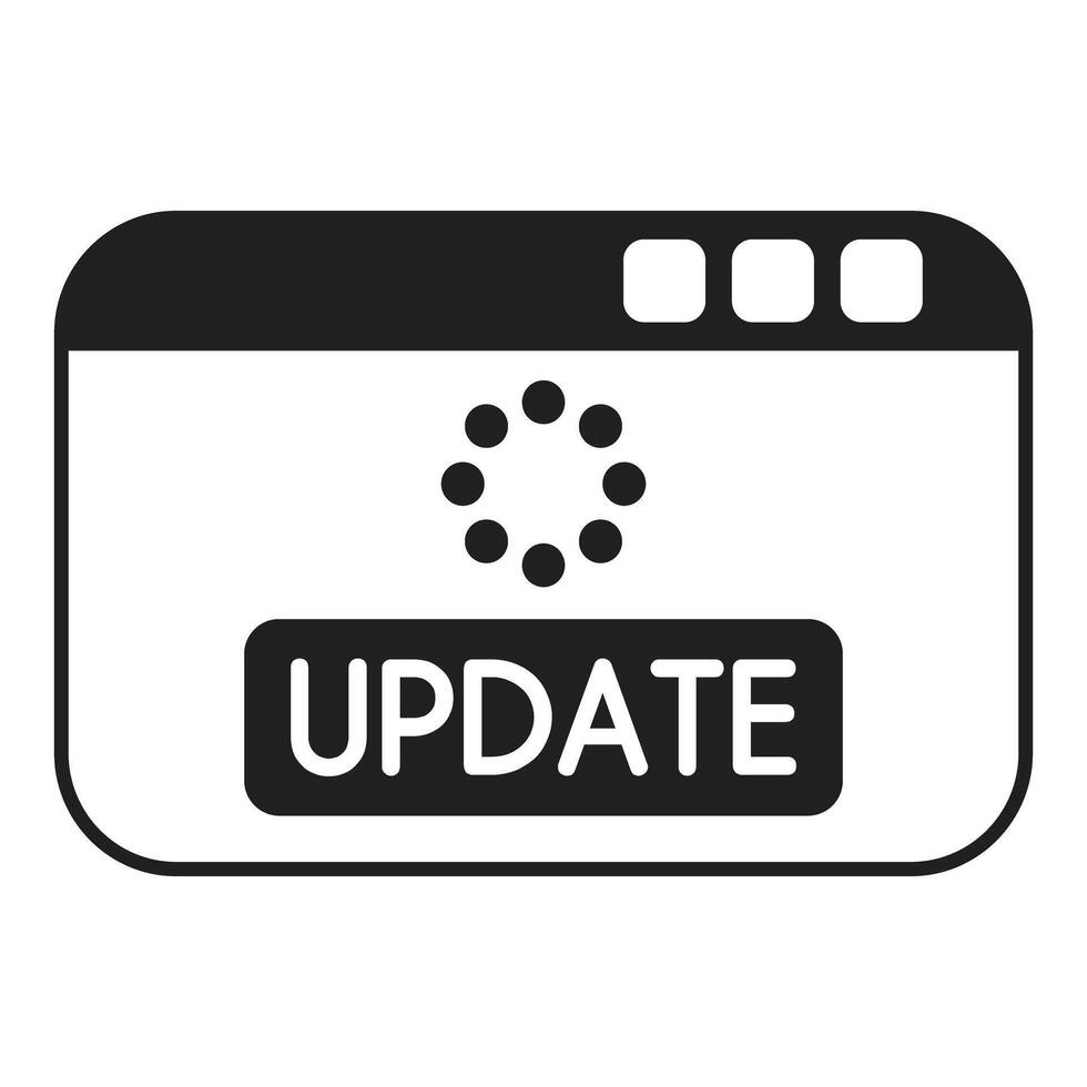 Update icon illustration on white background vector