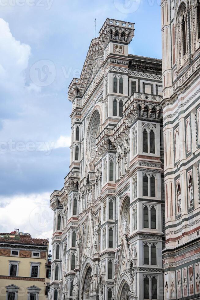 Famous Santa Maria del Fiore cathedral in Florence Italy. photo