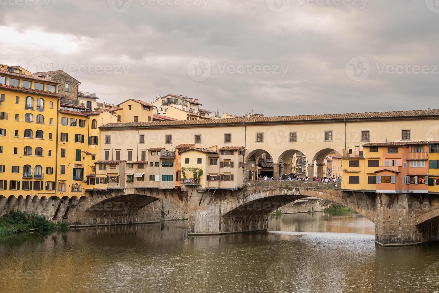 Ponte Vecchio Bridge Arno River. photo