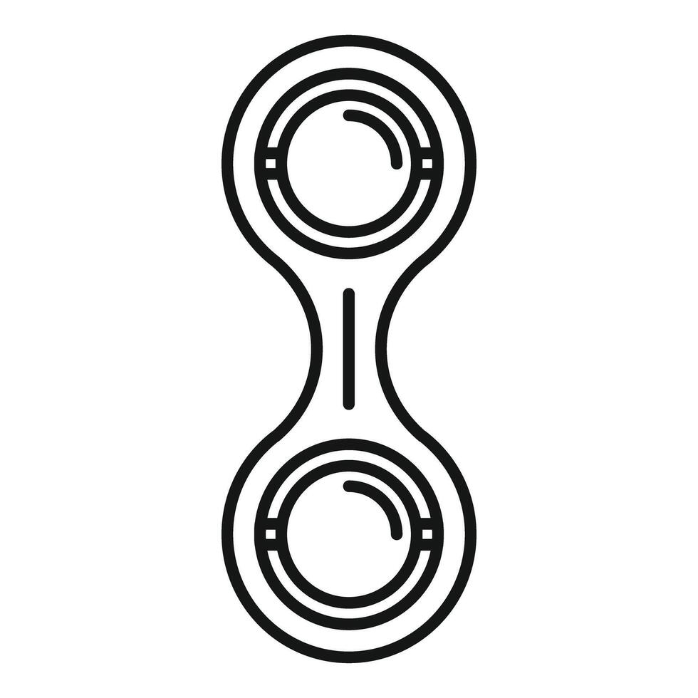 Vaginal balls with central bar connecting two spheres for intimate wellness enhancing pleasure vector