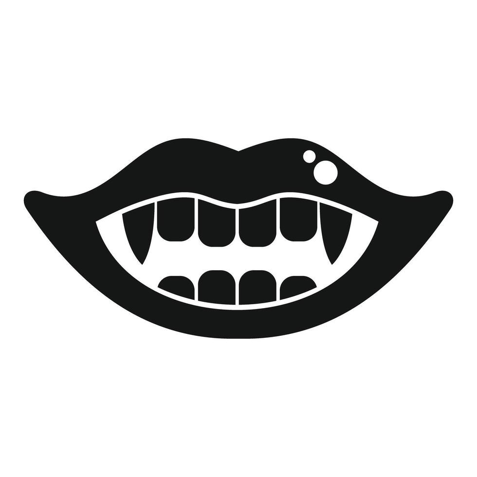 Vampire baring fangs, a monochrome depiction of menace vector