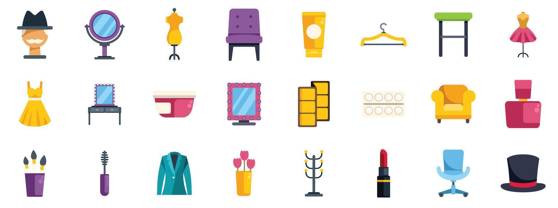 Fashion designer tools and accessories for creating stylish clothes vector