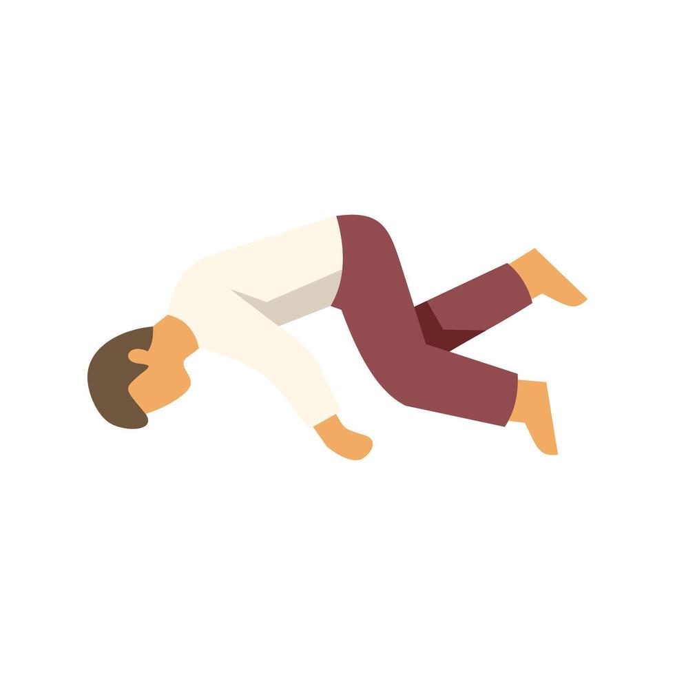 Businessman floating in the air, dreaming and flying in his dreams vector
