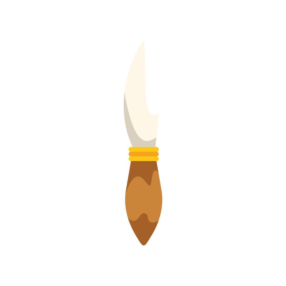 Paint brush with wooden handle and golden rings creating art vector