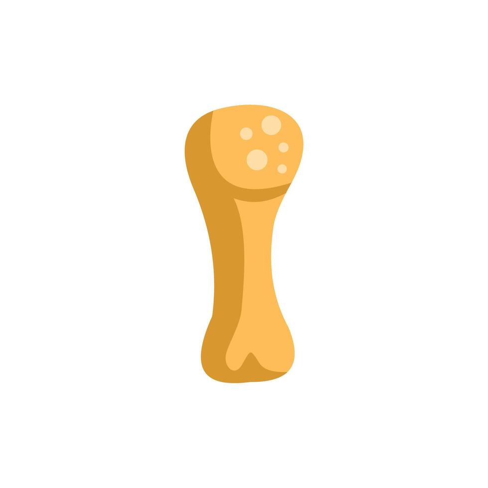 Delicious bone toy for happy dogs playing and chewing vector