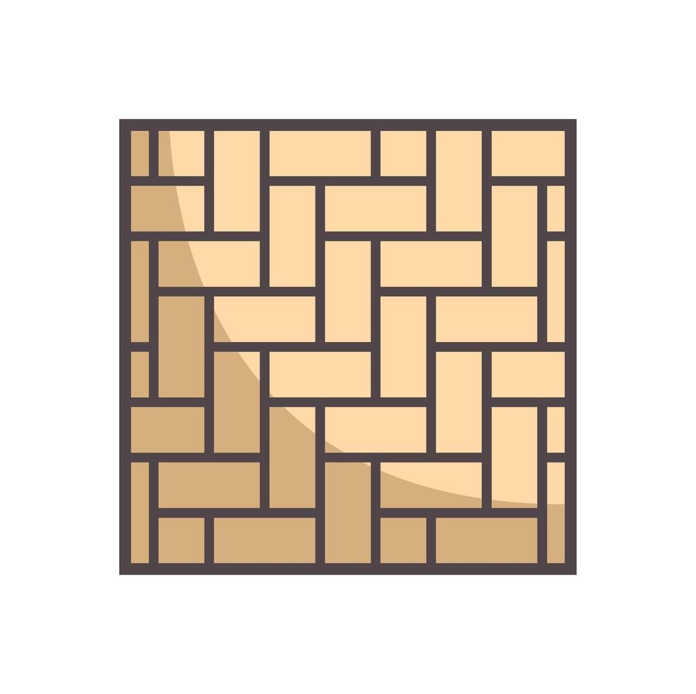 Parquet floor showing herringbone pattern for home interior design vector