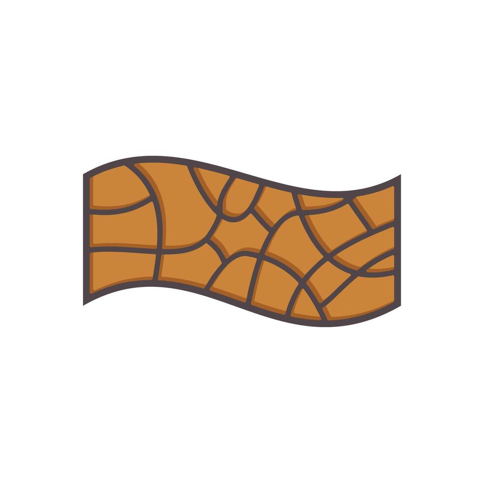 Dry cracked earth representing global warming and drought vector