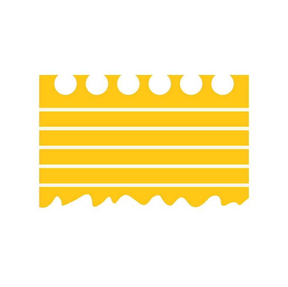 Yellow notepad representing ideas, notes, and organization vector