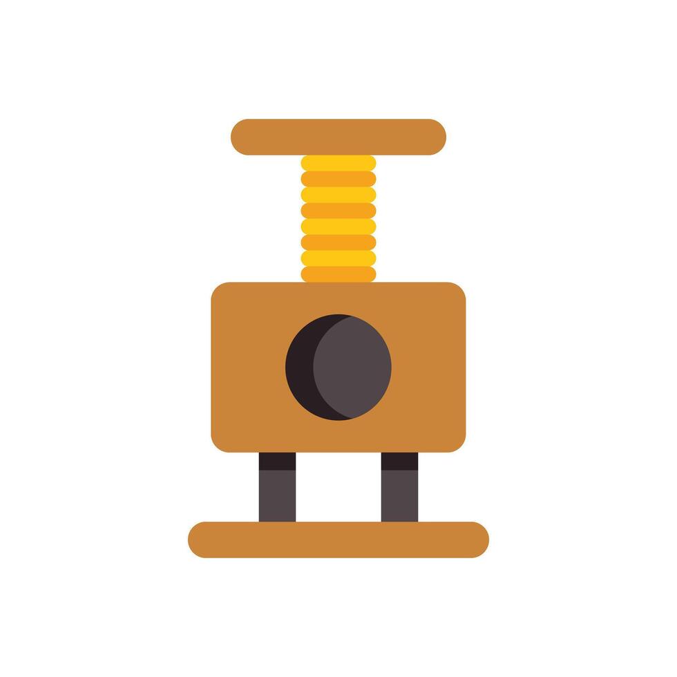 Wooden cat tree with scratching post and platform providing entertainment for feline friends vector