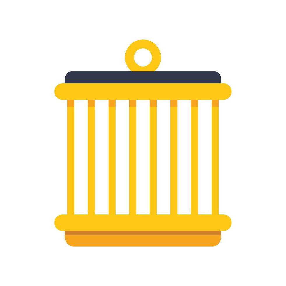 Empty birdcage symbolizing freedom, hope, and new beginnings vector