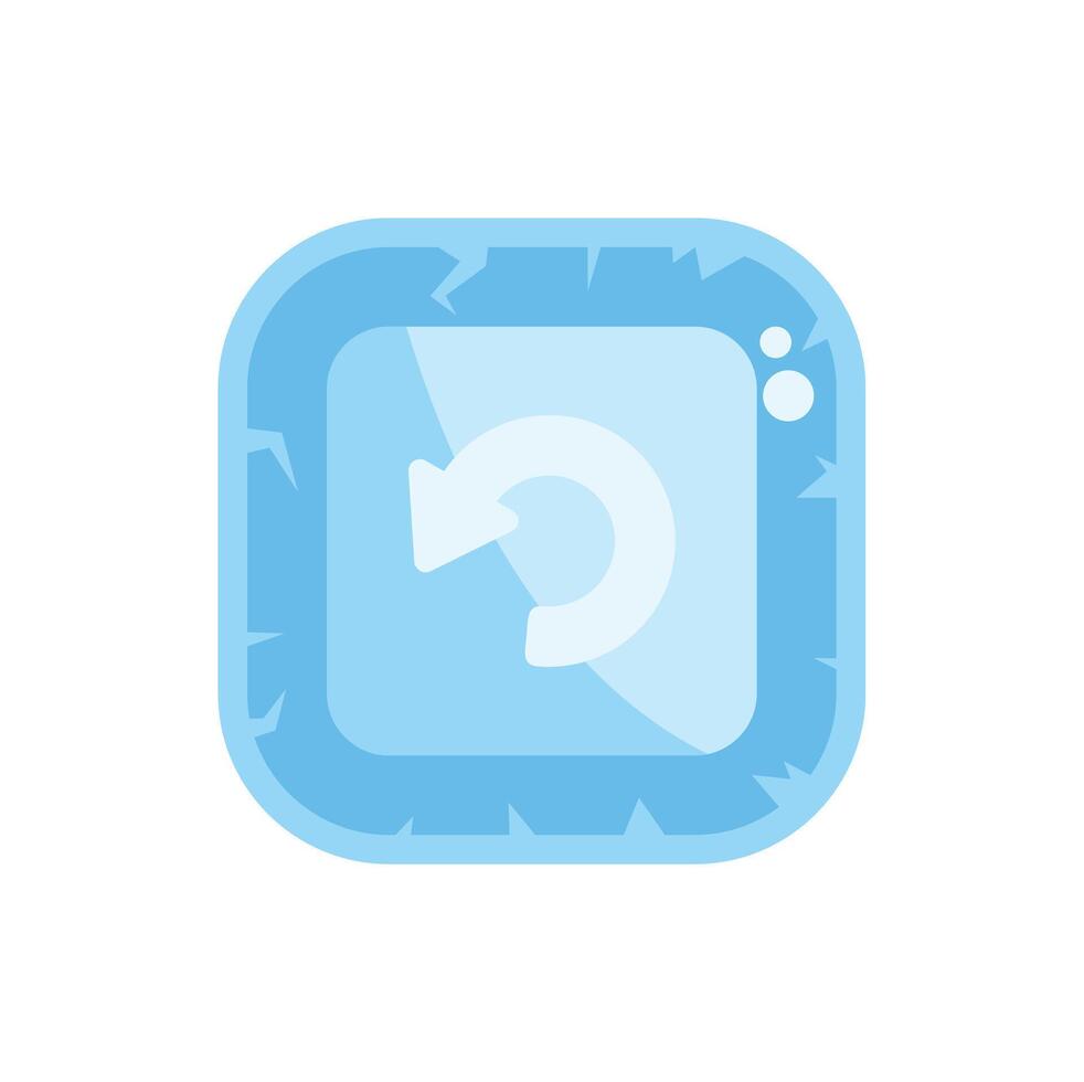 Light blue refresh or reload icon showing a counter clockwise arrow vector