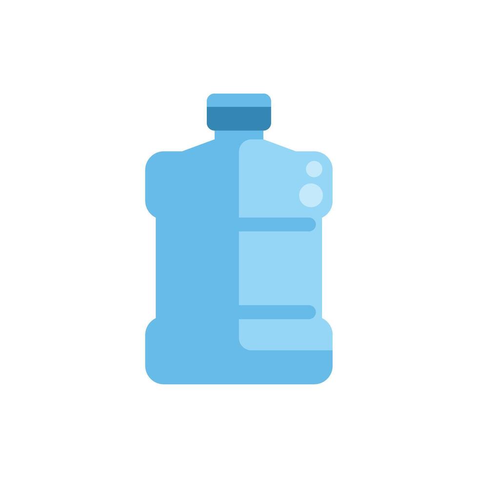 Large plastic water bottle delivering refreshing hydration vector