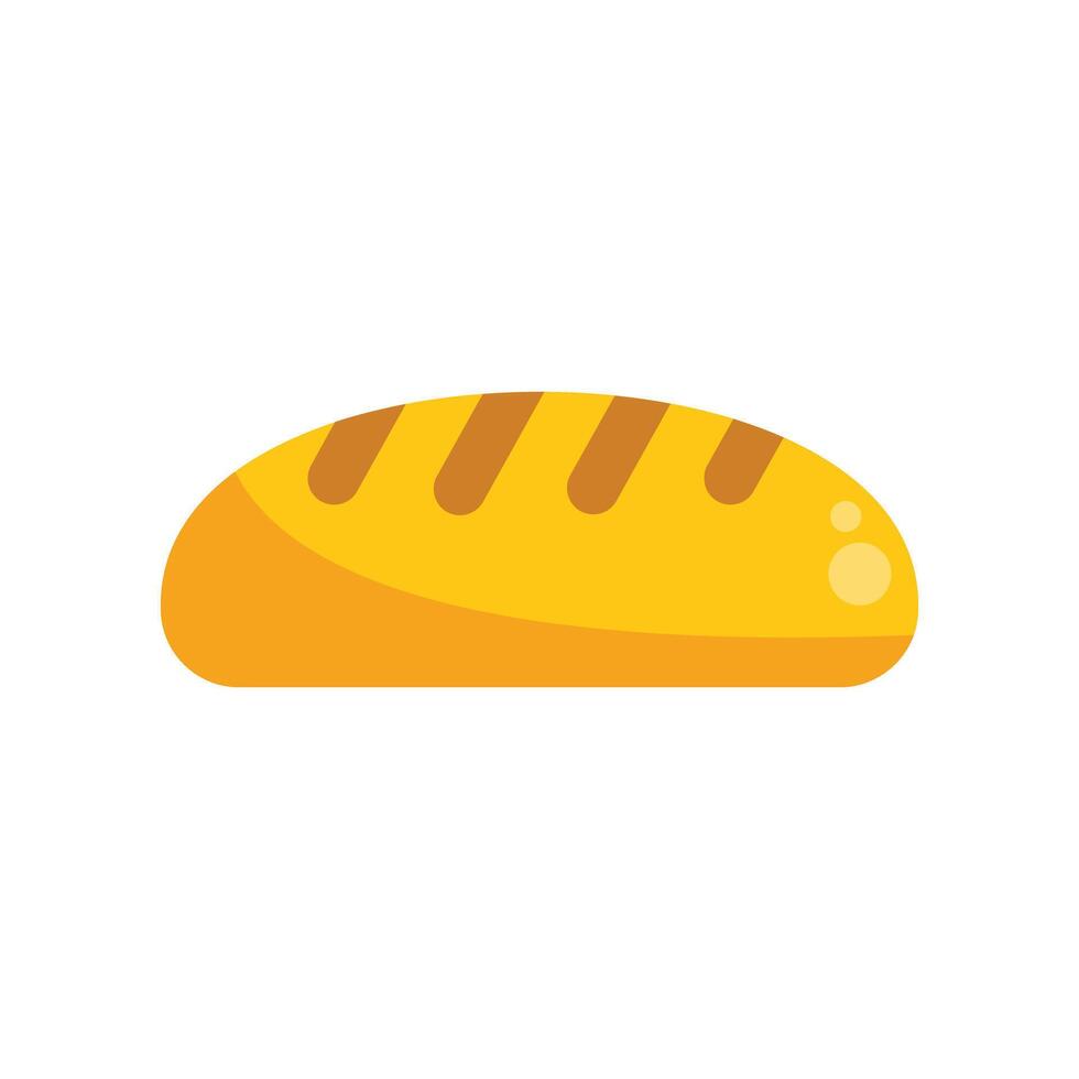 Freshly baked loaf of bread with golden crust representing bakery and food concepts vector