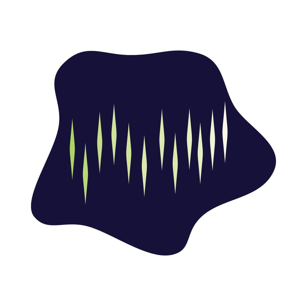 Sound wave vibrating in abstract dark blue shape vector