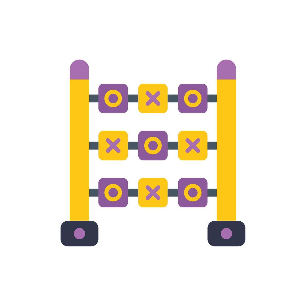 Tic tac toe game board with xs and os representing strategy and fun vector