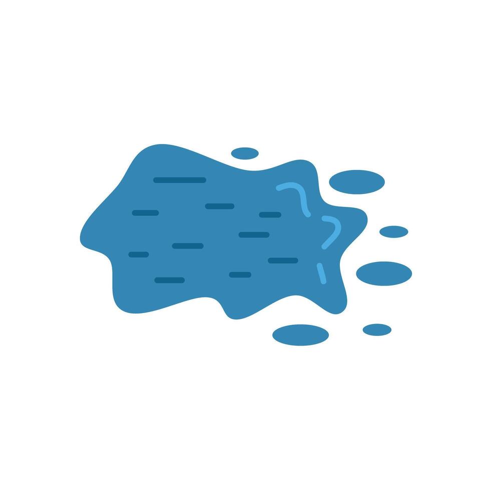 Blue liquid splashing with dynamic motion and smaller droplets vector