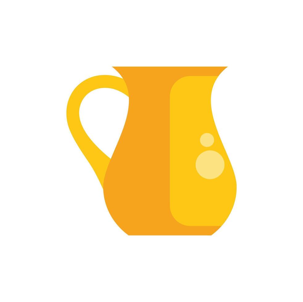 Golden jug representing wealth, prosperity, and abundance vector