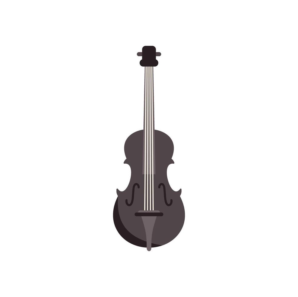 Classical string instrument cello creating beautiful music vector