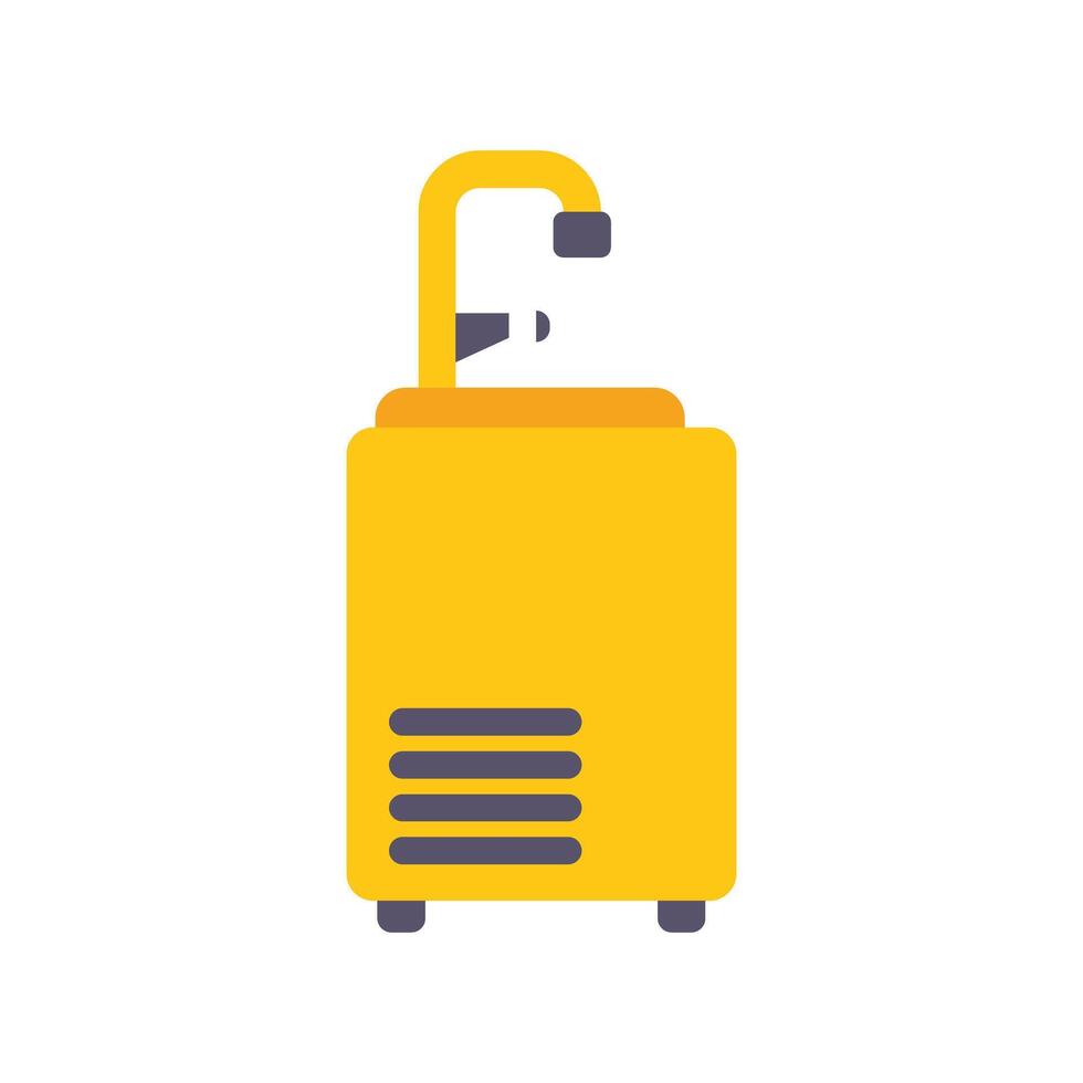 Yellow water cooler delivering refreshing hydration in office or home vector