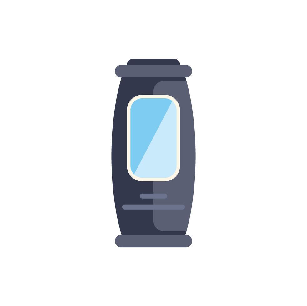 Futuristic sleeping capsule showing modern technology for resting vector