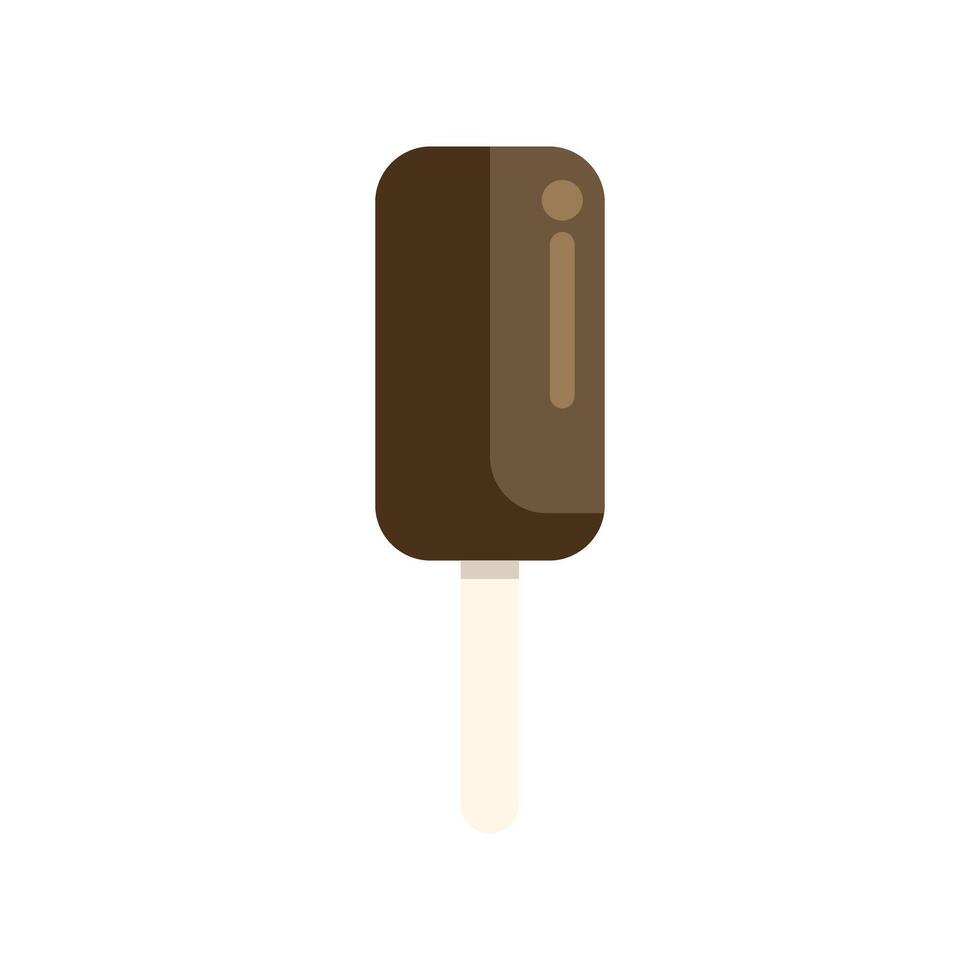 Chocolate covered ice cream bar refreshing summer treat vector