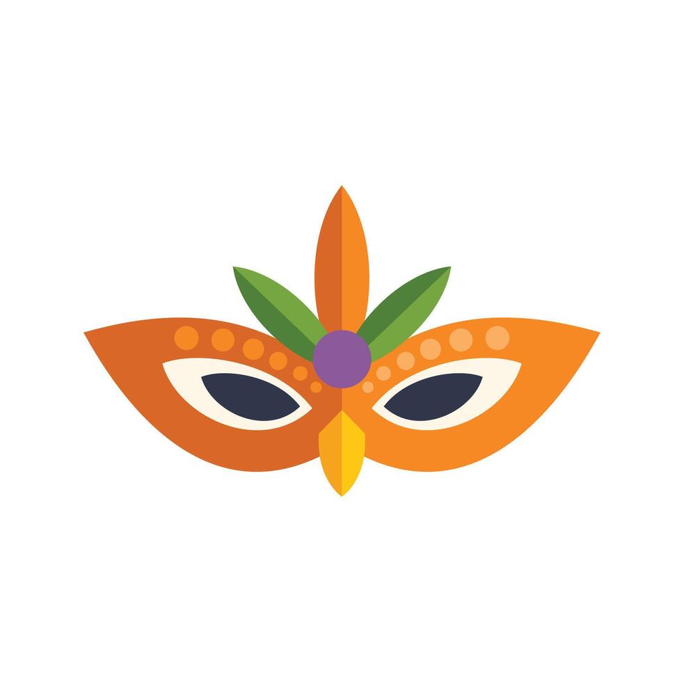 Colorful carnival mask symbolizing festive celebration, joy, and vibrant traditions vector